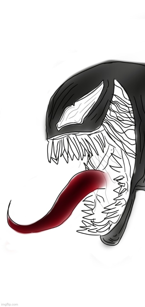 Venom | image tagged in draw | made w/ Imgflip meme maker