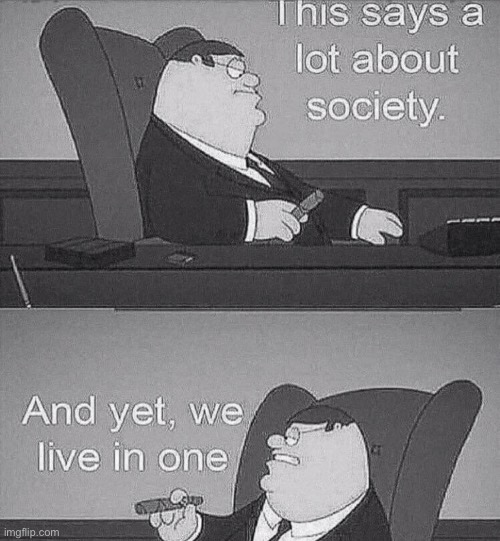 The fact that we live in a society says a lot about society | image tagged in this says a lot about society | made w/ Imgflip meme maker
