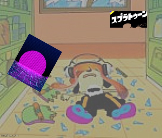 Low quality parappa inkling | image tagged in low quality parappa inkling | made w/ Imgflip meme maker