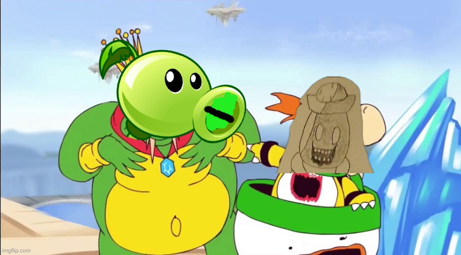 King K. Rool punches Bowser Jr. | image tagged in king k rool punches bowser jr | made w/ Imgflip meme maker