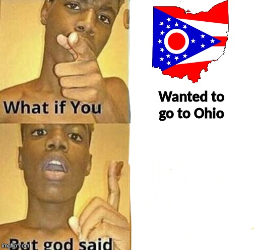 What if you wanted to go to Ohio | Wanted to go to Ohio | image tagged in what if you wanted to go to heaven | made w/ Imgflip meme maker