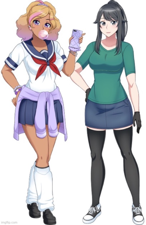 I may or may not get around to drawing this thumbnail concept of these two girls together, but I just wanted to put it out there | made w/ Imgflip meme maker
