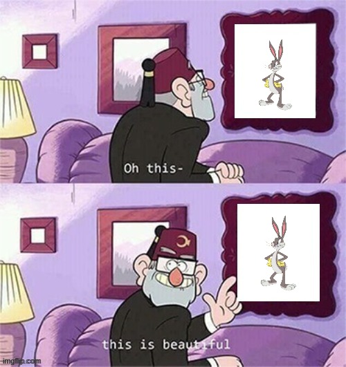bugs bunny is still one of the greatest cartoon icons | image tagged in oh this this beautiful blank template,looney tunes,bugs bunny | made w/ Imgflip meme maker