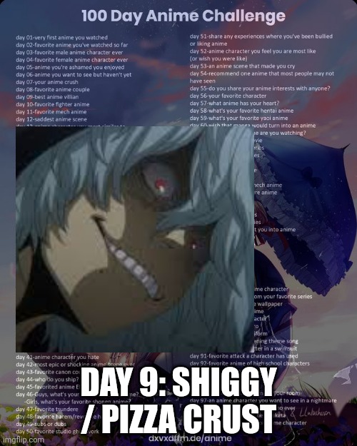 DAY 9: SHIGGY / PIZZA CRUST | made w/ Imgflip meme maker