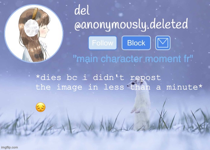 https://www.youtube.com/watch?v=LizXI1NCwVs | *dies bc i didn't repost the image in less than a minute*; 😔 | image tagged in del announcement winter | made w/ Imgflip meme maker