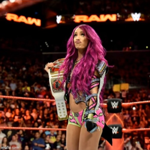 What would you say about Sasha in this image | image tagged in sasha banks | made w/ Imgflip meme maker