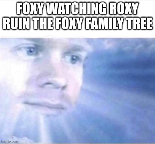 Go to my main Christmas_payday_memer | FOXY WATCHING ROXY RUIN THE FOXY FAMILY TREE | image tagged in god watching | made w/ Imgflip meme maker