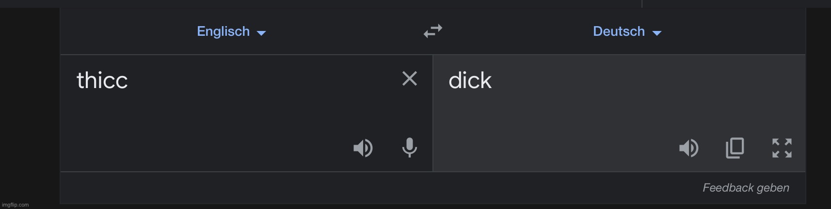 Thick dick | made w/ Imgflip meme maker