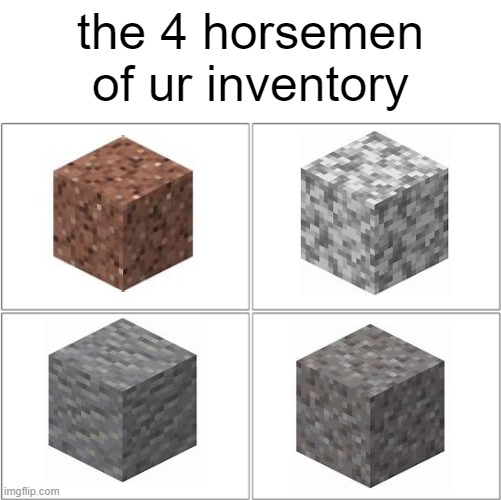 The 4 horsemen of | the 4 horsemen of ur inventory | image tagged in the 4 horsemen of | made w/ Imgflip meme maker