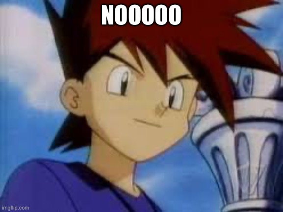 gary oak | NOOOOO | image tagged in gary oak | made w/ Imgflip meme maker