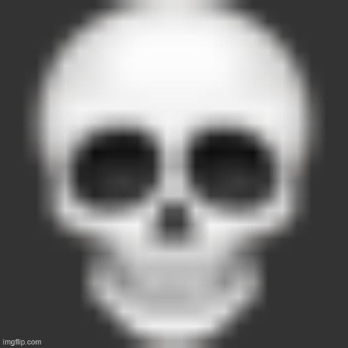 Skull emoji | image tagged in skull emoji | made w/ Imgflip meme maker