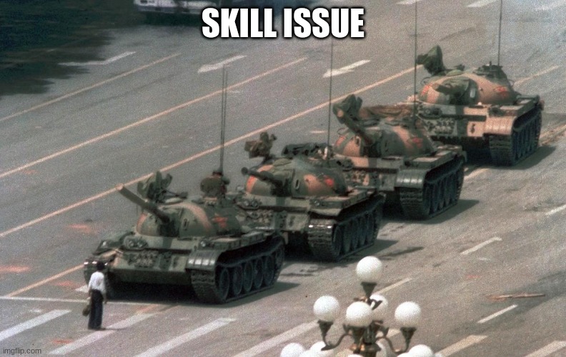 dont take this to far its a joke | SKILL ISSUE | image tagged in truth | made w/ Imgflip meme maker