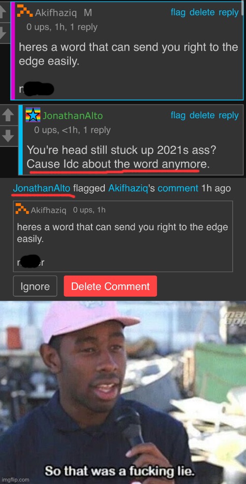 image tagged in so that was a f ing lie | made w/ Imgflip meme maker