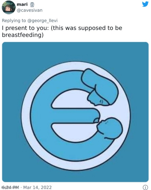 What an unholy monstrosity | image tagged in breastfeeding,breast feeding,you had one job,design fails,crappy design,logo fails | made w/ Imgflip meme maker