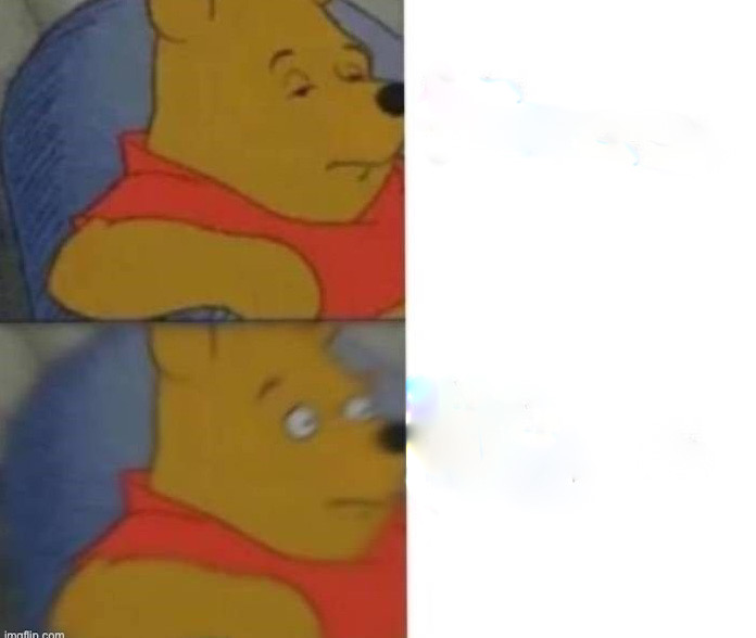 High Quality Concerned Pooh Blank Meme Template