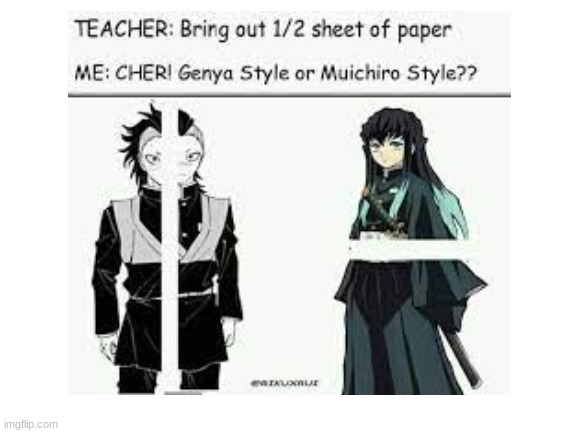 Not my meme but it's funny | image tagged in clouds,demon slayer | made w/ Imgflip meme maker