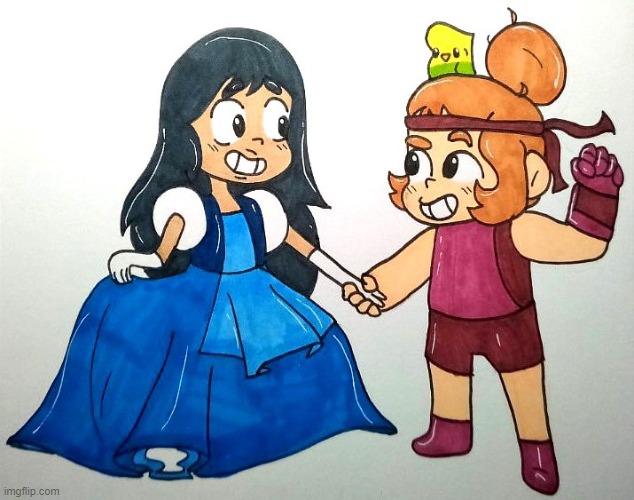 Tiny Lesbians dressed as different Tiny Lesbians | image tagged in craig of the creek,steven universe,lesbian,lgbtq,drawing,art | made w/ Imgflip meme maker