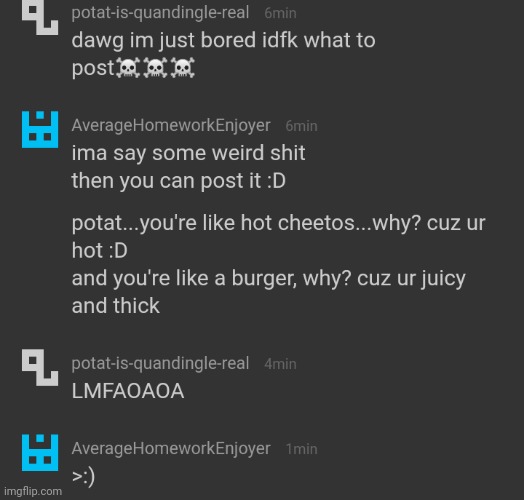 yall he's scared of everyone here but gardi☠️ | made w/ Imgflip meme maker