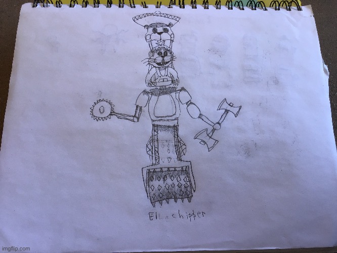 Original Animatronic drawing (what do you think?) | image tagged in fnaf,drawing | made w/ Imgflip meme maker