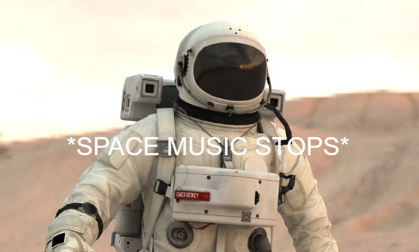 Space Music Stops Blank Meme Template