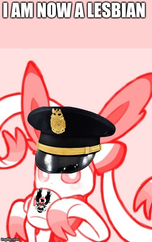 (yes I am male) | I AM NOW A LESBIAN | image tagged in sylveon unsc | made w/ Imgflip meme maker