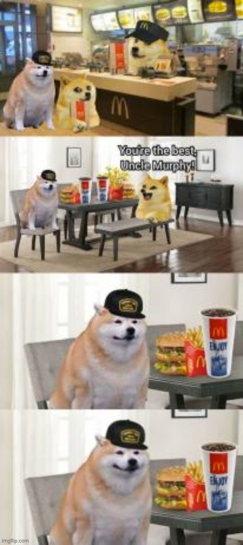 image tagged in doge,memes,funny,wholesome,mcdonalds,wholesome content | made w/ Imgflip meme maker