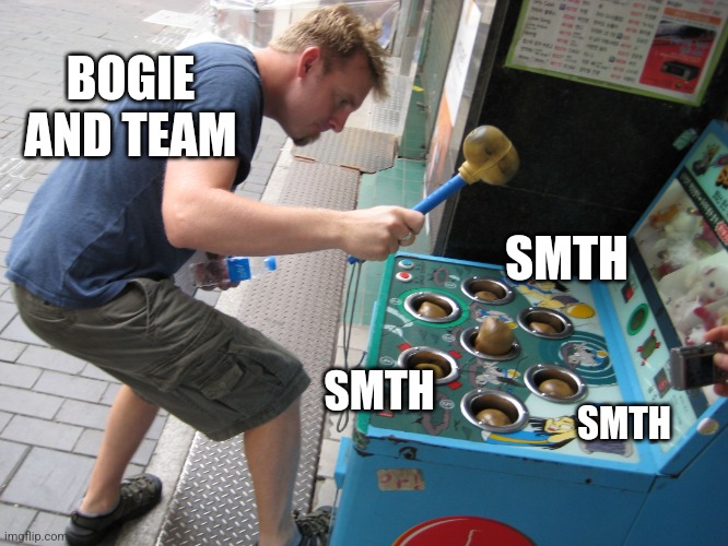 Whack a Mole | BOGIE AND TEAM; SMTH; SMTH; SMTH | image tagged in whack a mole | made w/ Imgflip meme maker