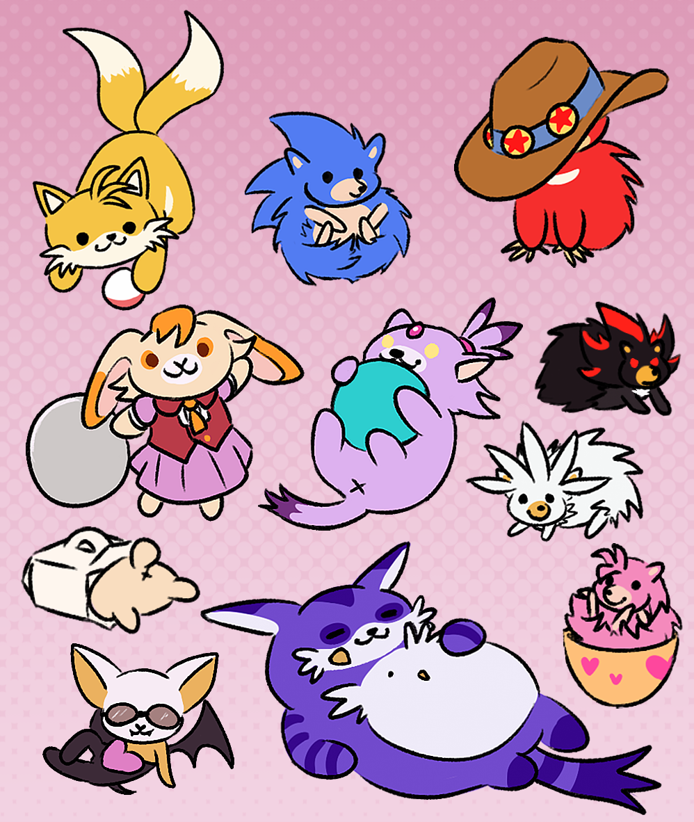 High Quality Sonic the Hedgehog × NekoAtsume Blank Meme Template