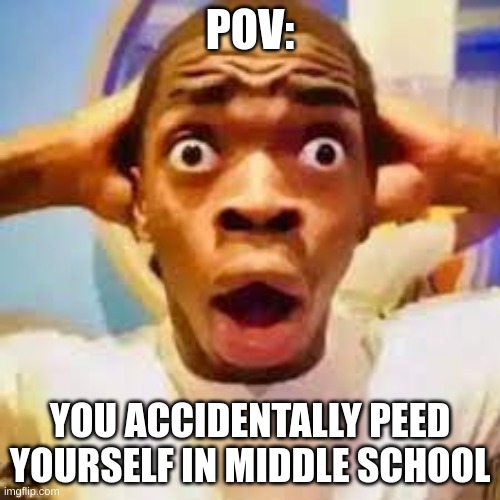 FR ONG?!?!? | POV:; YOU ACCIDENTALLY PEED YOURSELF IN MIDDLE SCHOOL | image tagged in fr ong | made w/ Imgflip meme maker