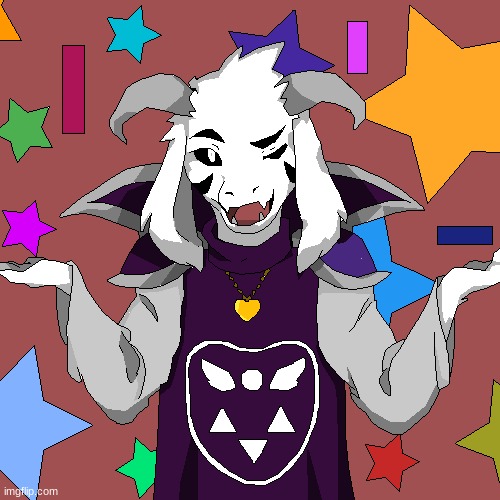 my digital art | image tagged in digital art,asriel,pixilart,undertale | made w/ Imgflip meme maker