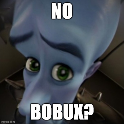 annoying | NO; BOBUX? | image tagged in megamind peeking | made w/ Imgflip meme maker