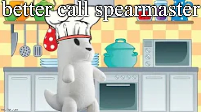 cooking with slugcat | better call spearmaster | image tagged in cooking with slugcat | made w/ Imgflip meme maker