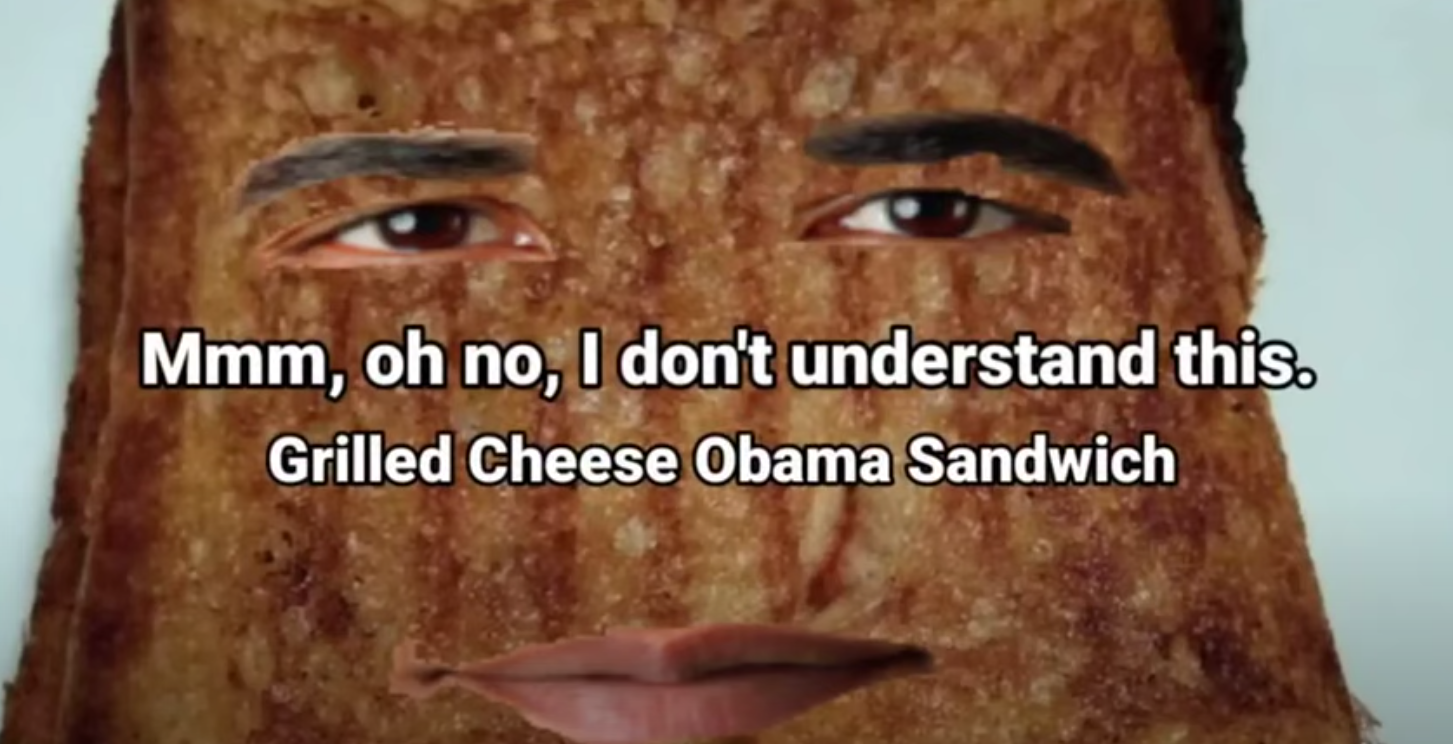 Grilled cheese Obama sandwich Blank Meme Template