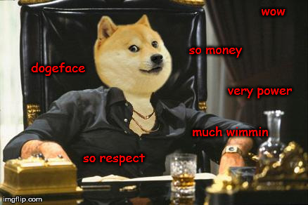 so not f*** with dogeface | wow dogeface so respect much wimmin so money very power | image tagged in dogeface | made w/ Imgflip meme maker