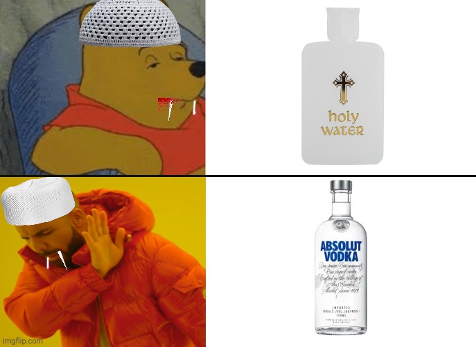 -Sounds of disappeared myst. | image tagged in memes,tuxedo winnie the pooh,the vampire diaries,angry muslim,holy water,vodka | made w/ Imgflip meme maker