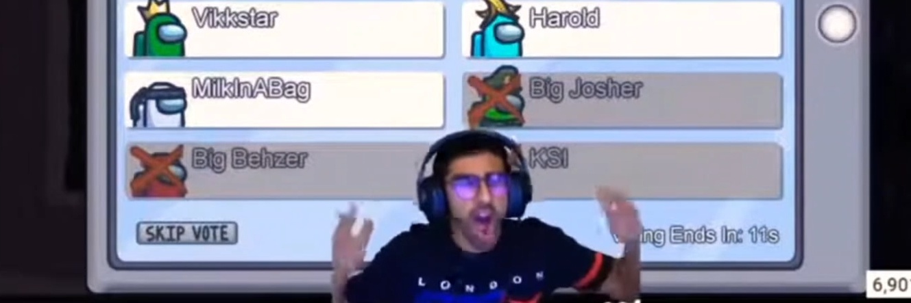 High Quality SCREEMING VIKKSTAR'S Blank Meme Template