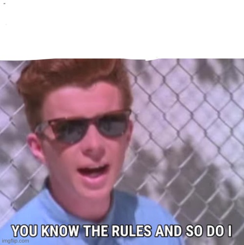 You know the rules | image tagged in you know the rules | made w/ Imgflip meme maker