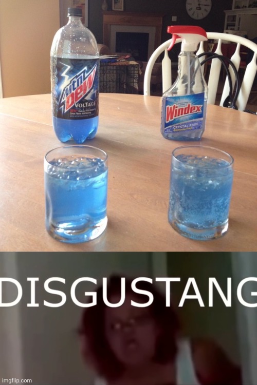 Mountain Dew and Windex spray drink | image tagged in disgustang,mountain dew,windex,cursed image,memes,drink | made w/ Imgflip meme maker