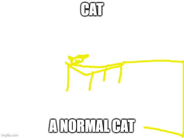 CAT; A NORMAL CAT | made w/ Imgflip meme maker