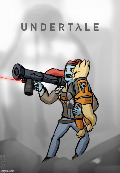 UNDER-TALE: UNDYNE replaces HALF-LIFE: ALYX | made w/ Imgflip meme maker