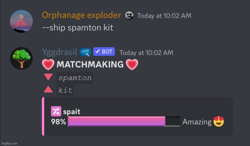 Yup, It’s official Spamton x Kit | made w/ Imgflip meme maker