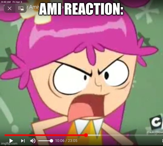 AMI AND FACE OF SEXY ANGER!!!! | AMI REACTION: | image tagged in ami and face of sexy anger | made w/ Imgflip meme maker