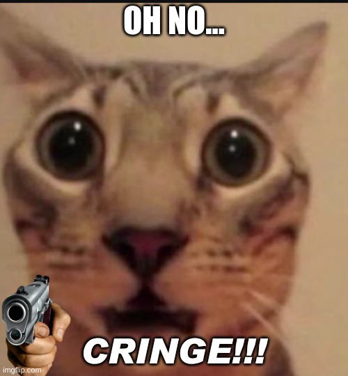 CRINGE | OH NO... CRINGE!!! | image tagged in holy mother of god | made w/ Imgflip meme maker