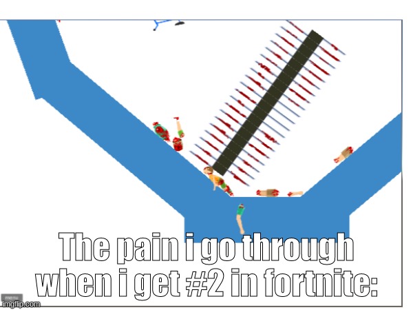 pain | The pain i go through when i get #2 in fortnite: | image tagged in pain,relatable | made w/ Imgflip meme maker