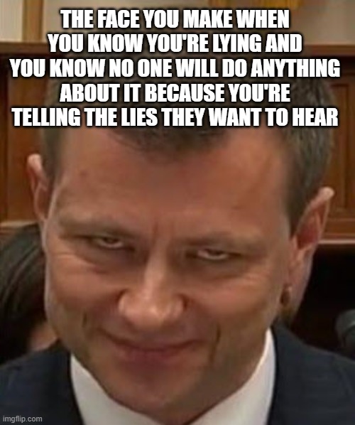 THE FACE YOU MAKE WHEN YOU KNOW YOU'RE LYING AND YOU KNOW NO ONE WILL DO ANYTHING ABOUT IT BECAUSE YOU'RE TELLING THE LIES THEY WANT TO HEAR | made w/ Imgflip meme maker
