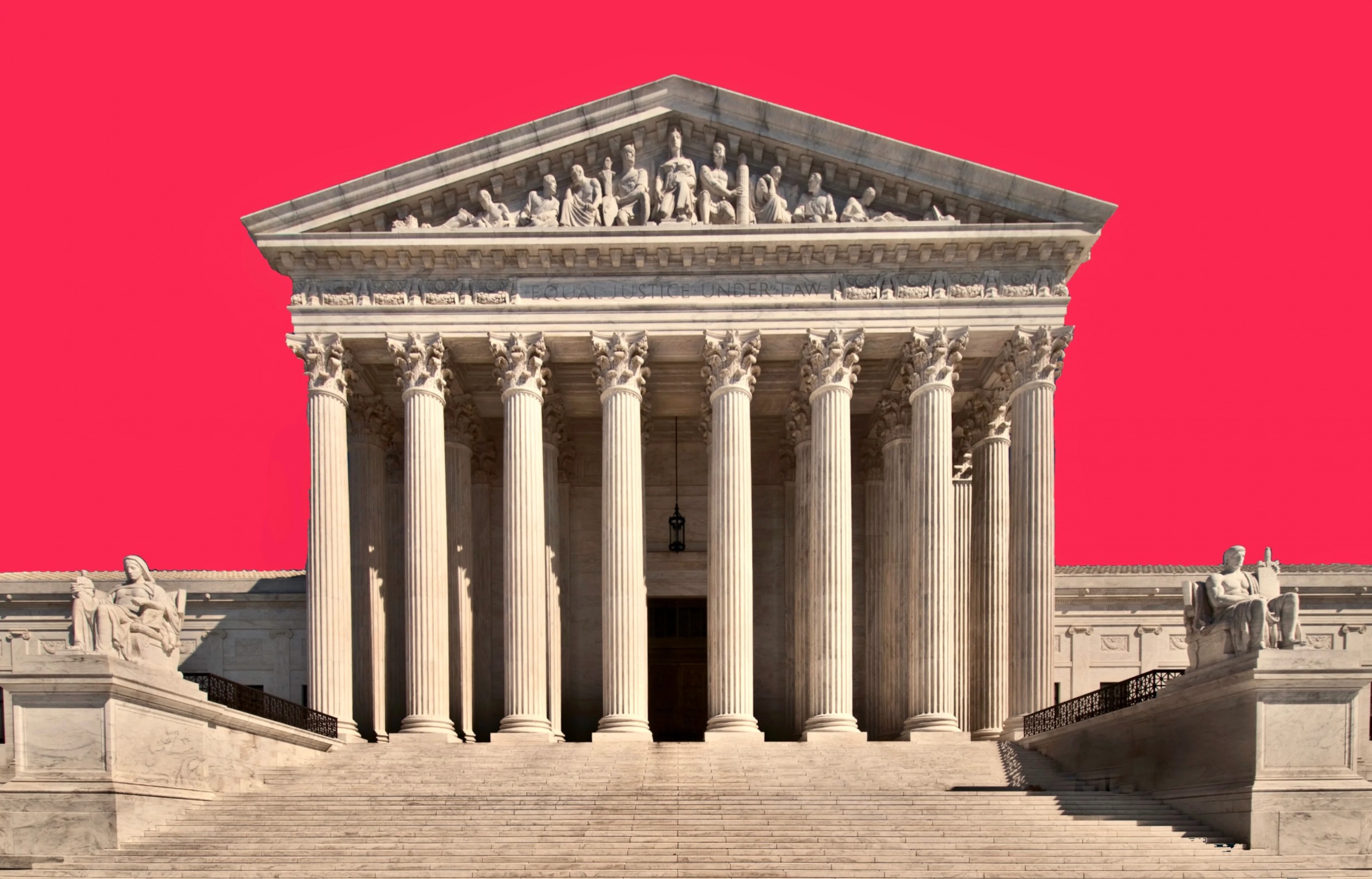 High Quality Supreme Court with red background Blank Meme Template