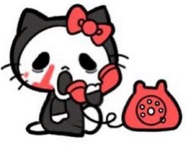 High Quality hello kitty scream Blank Meme Template