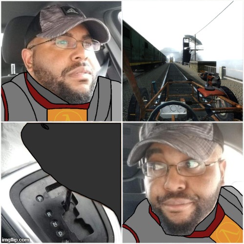 shit, combine train incoming | made w/ Imgflip meme maker