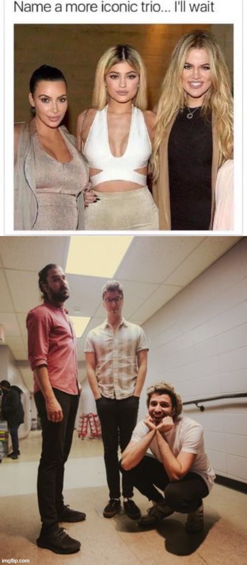 image tagged in name a more iconic trio,ajr,music,memes | made w/ Imgflip meme maker