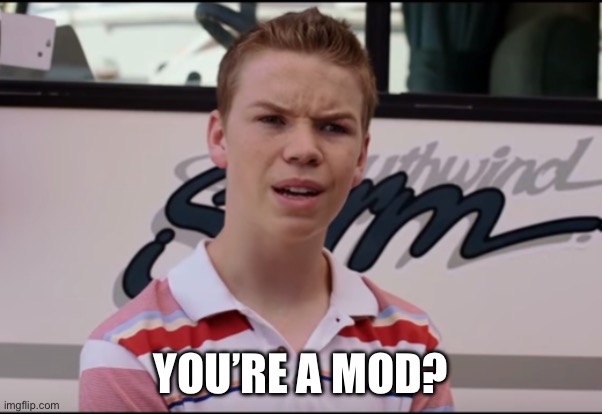 You Guys are Getting Paid | YOU’RE A MOD? | image tagged in you guys are getting paid | made w/ Imgflip meme maker